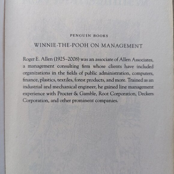 2/$20 - Winnie The Pooh on Management Book - Picture 4 of 11